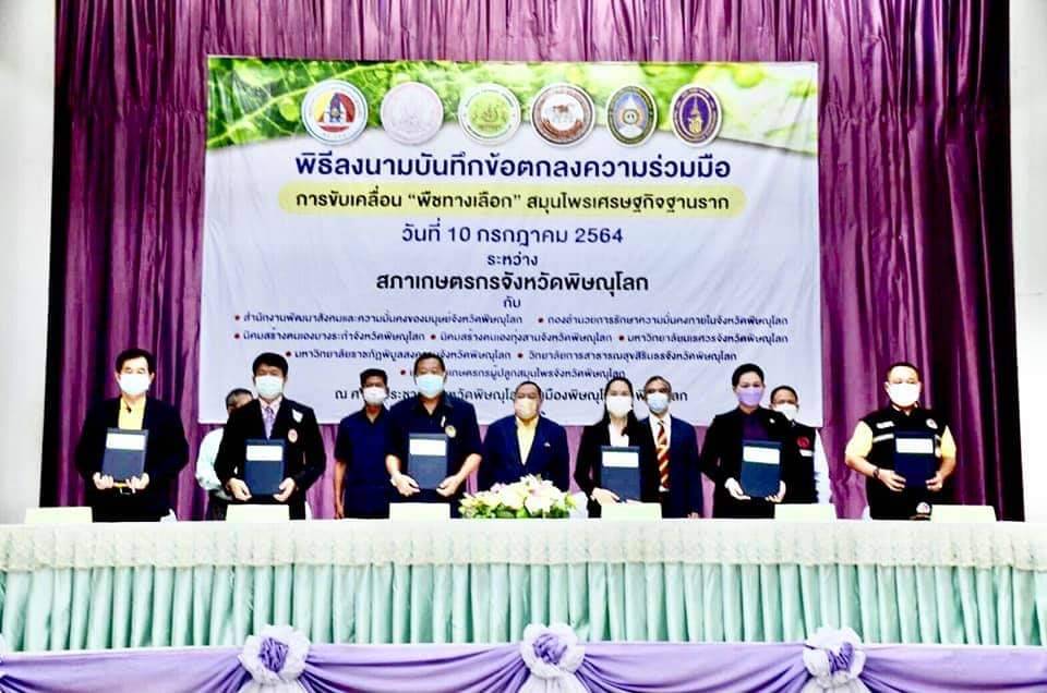 รมว.พม. เป็นสักขีพยาน 9  หน่วยงาน MOU ขับเคลื่อน “พืชทางเลือก” เศรษฐกิจฐานราก จังหวัดพิษณุโลก ตอบโจทย์ BCG